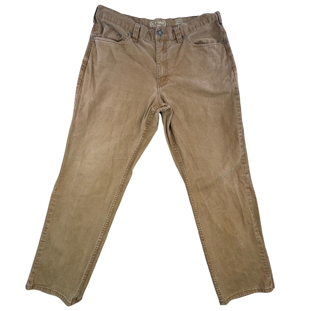 CE Schmidt Workwear Mens 38x30 Brown Relaxed Fit Comfort Flex Pants 19-R056-DU‎